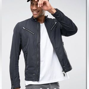 Diesel Jacket J-Edge-A Lightweight Nylon
Biker In Black
